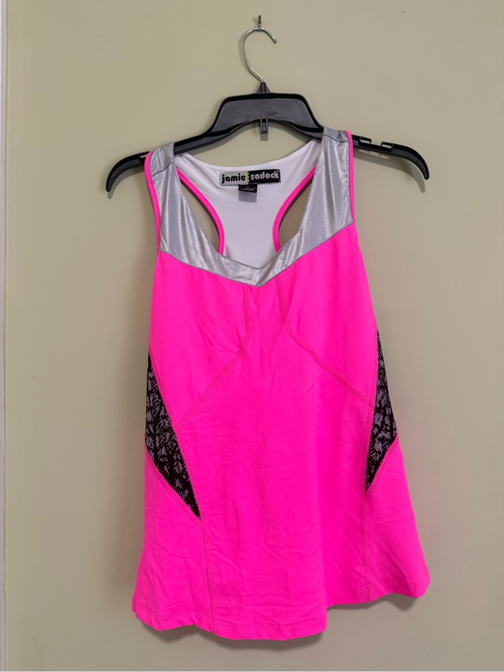 Jamie Sadock Neon Pink Racerback Tank Top - Size M
